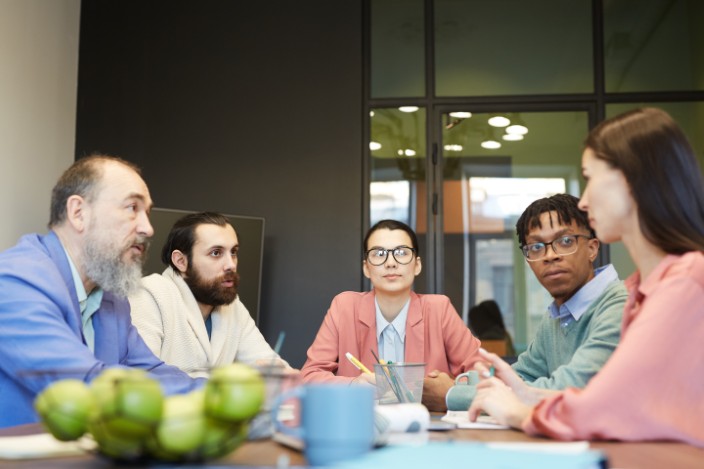 business people in board room